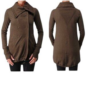 Lululemon Gratitude Wrap Jacket French Terry Cotton Cardigan Stretch Pockets Top